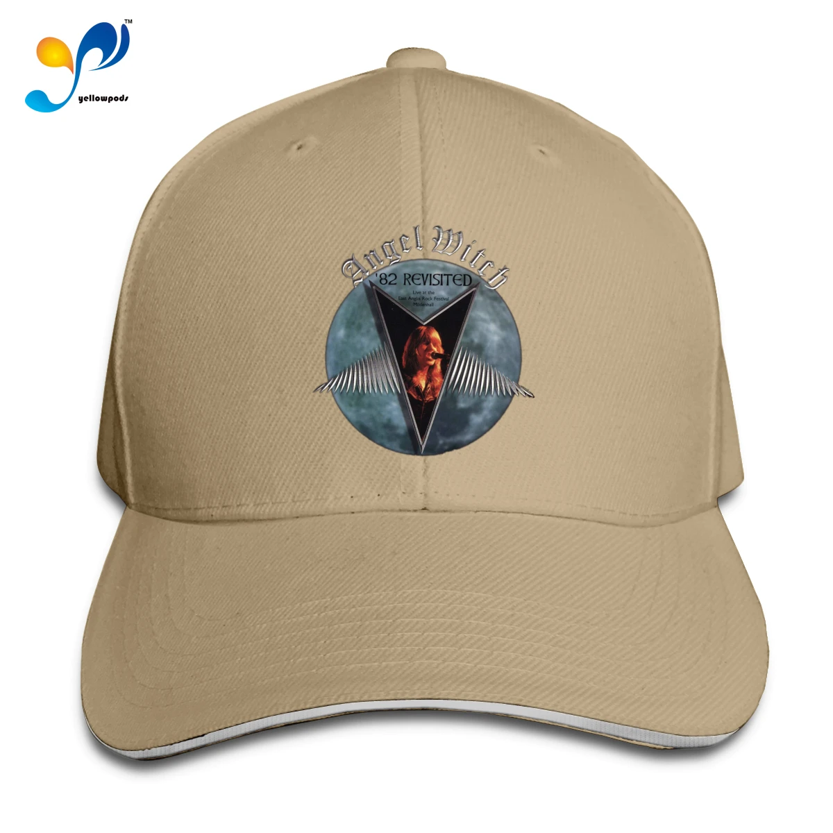 

Men's Baseball Cap Sun Hats Angel-Witch the metal band Quick Dry Breathable Men Hat Bone Trucker Cap