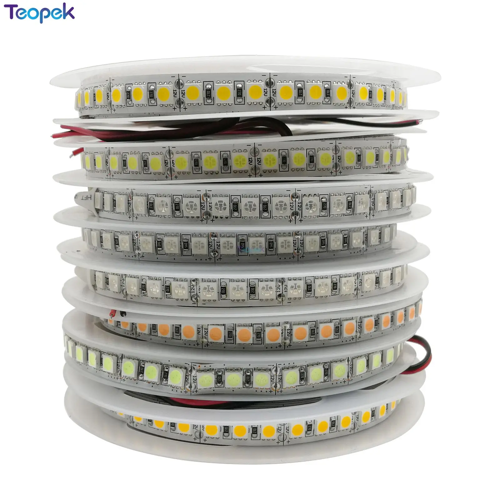 5050 Светодиодная лента 120 светодиодный s/m Однорядный теплый белый/RGB DC12V 5 м 600 светодиодный IP20 IP65 IP67 водонепроницаемый гибкий светодиодный свет
