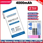 Аккумулятор LOSONCOER HG30 4000 мА  ч, для Motorola Moto G5S Plus, Двойной аккумулятор XT1791, XT1792, XT1793, XT1794, XT1795, XT1805, HG30