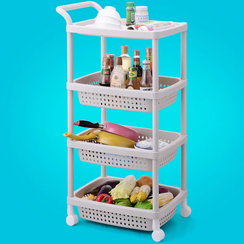 Полка для овощей мобильная полка хранения фруктов принадлежностей напольная