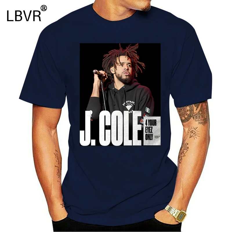 Ограниченная серия J Cole 4 Your Eyez Only Tour 2017 Мужская черная футболка с S-5XLShort рукавами