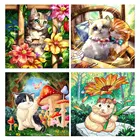 алмазная вышивка алмазная вышивка полная вышивка крестом наборы 5D DIY алмазная живопись, хомяк, кошка, собака, мультфильм, Ститч, внутренняя живопись, искусство, картина Бриллиантовая мозаика с животным