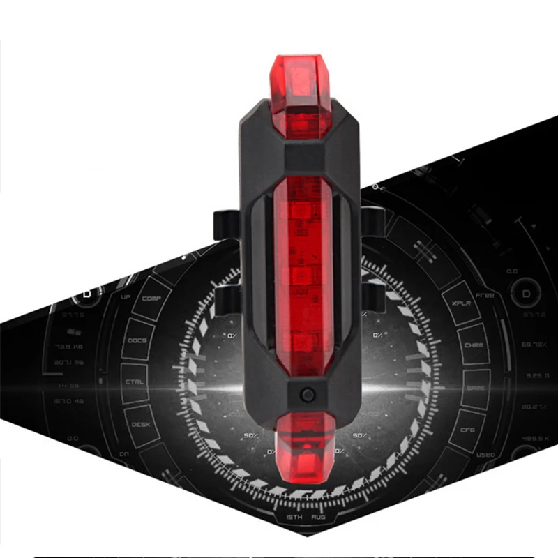 

Bicycle Tail Light LED USB Rechargeable Light Waterproof Rear Mountain Bike Cycling Light Tail lamp Safety Warning Light