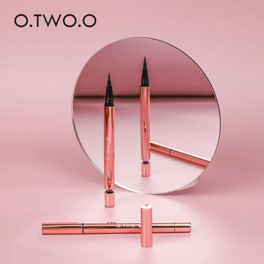 

O.TWO.O 1pcs black eyeliner new brand makeup revolving waterproof eye liner Does not bloom quick-dryingliquid Eyepen hot sell