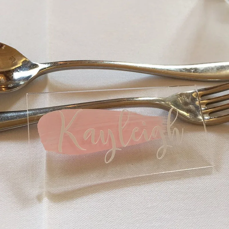 20 50 шт. прозрачный акриловый стол место карты для гостевых прямоугольные