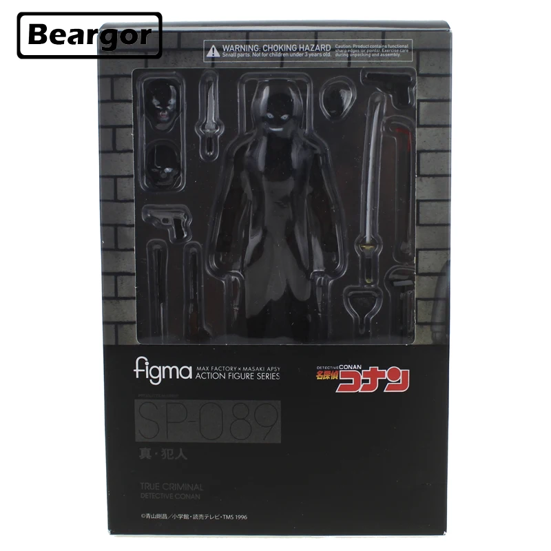 6 &quotдетектива Конан аниме настоящий человек паук черный Figma SP 089 в коробке 14 см ПВХ