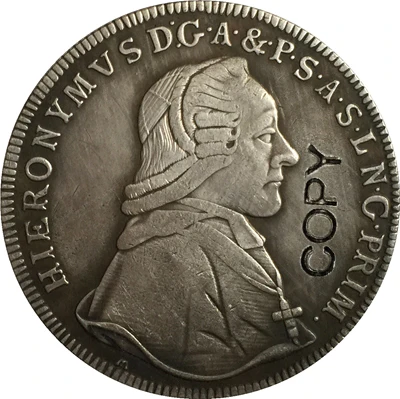 Австрия 1797 1 Талер монета КОПИЯ 42 мм|Безвалютные монеты| |