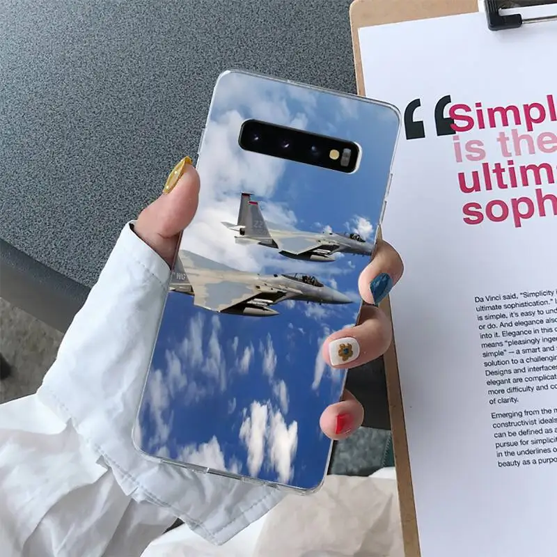 

Air Combat Phone Case For Samsung Galaxy S10 S10e S8 S9 Plus S7 Edge Note10 9 8 Soft Transparent TPU Cove