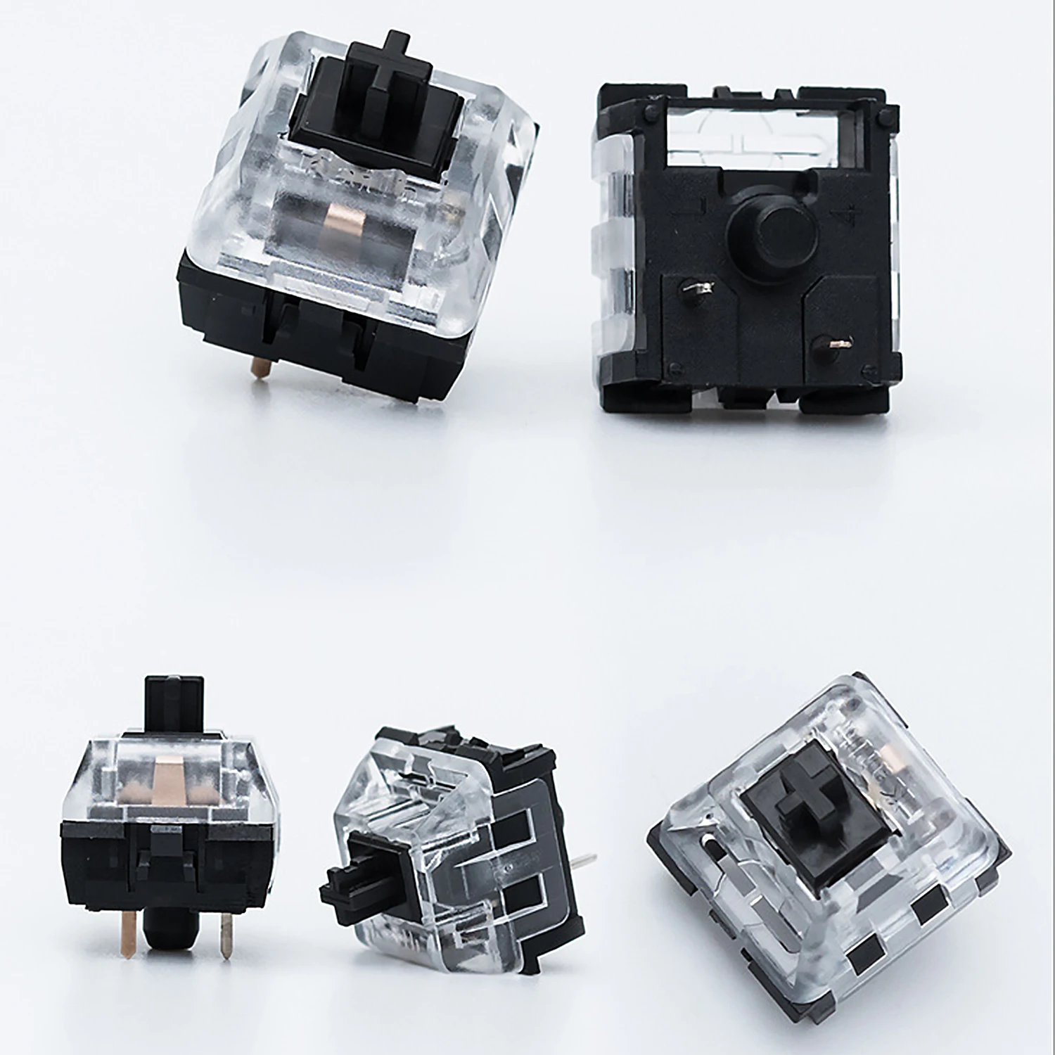 Besegad 10 шт. колпачки 3 контактный Замена прозрачная цветная (RGB) настенные Keyswitches для