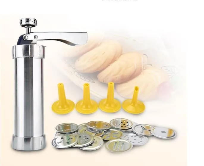 

Cake mould Cookie Press Kit - Cookie Press Making Gun Biscuits Cake Mold Cookie Press Maker Machine Dessert Decoration