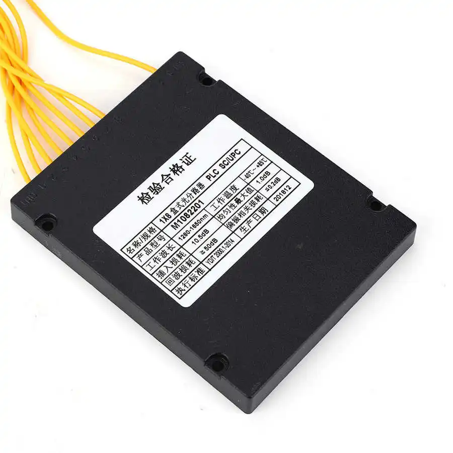 PLC волоконный сплиттер 1X8 SC/UPC Оптическое волокно одномодовый для домашней