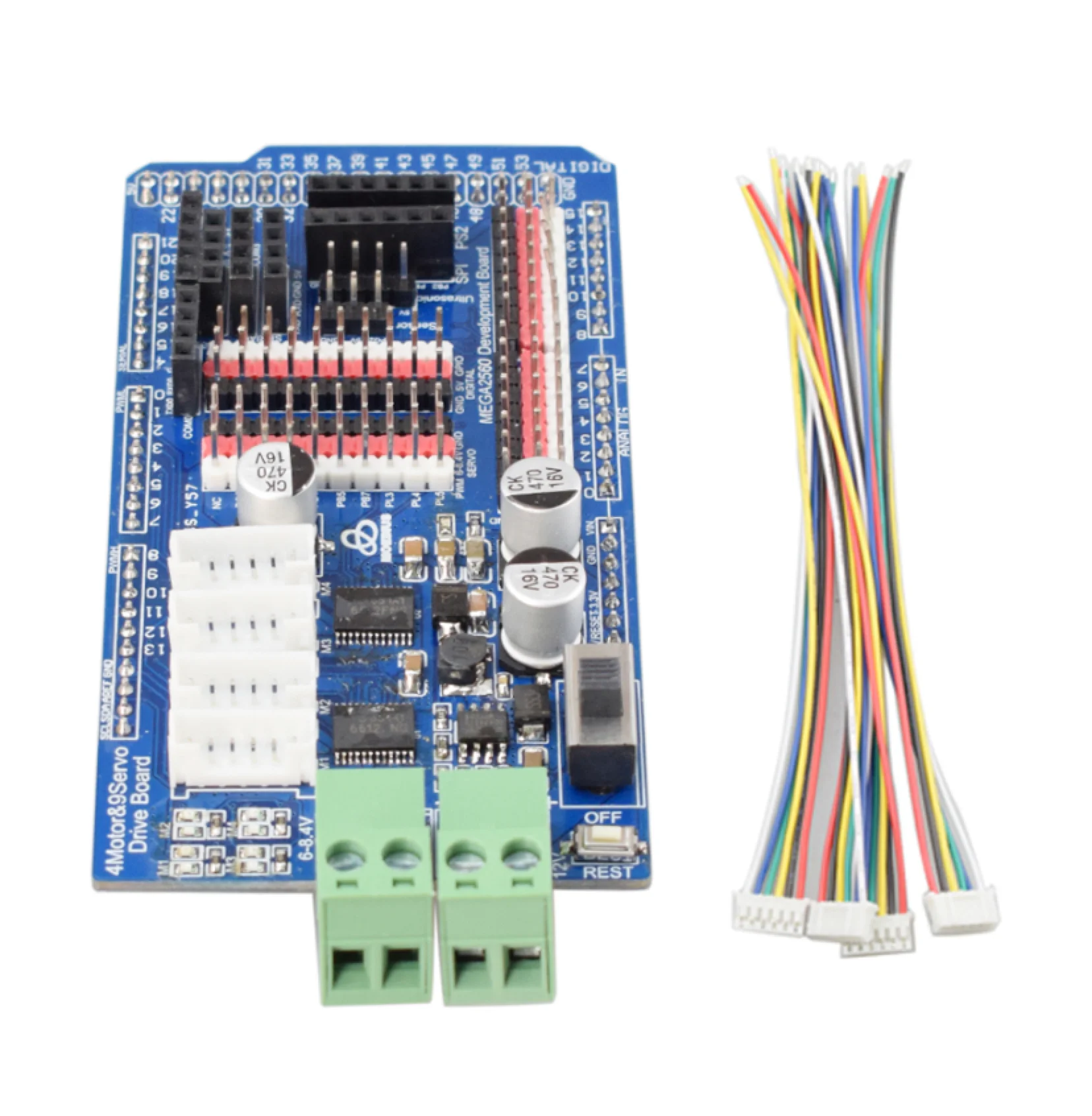 TB6612 Arduino Mega2560 плата драйвера двигателя для 6-12 В энкодер постоянного тока мотор PID