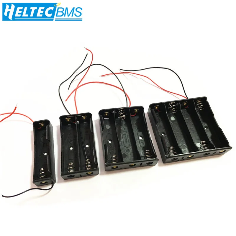 

1pcs 18650 Power Battery Storage Case Box Holder Leads With 1 2 3 4 Slots drop shipping