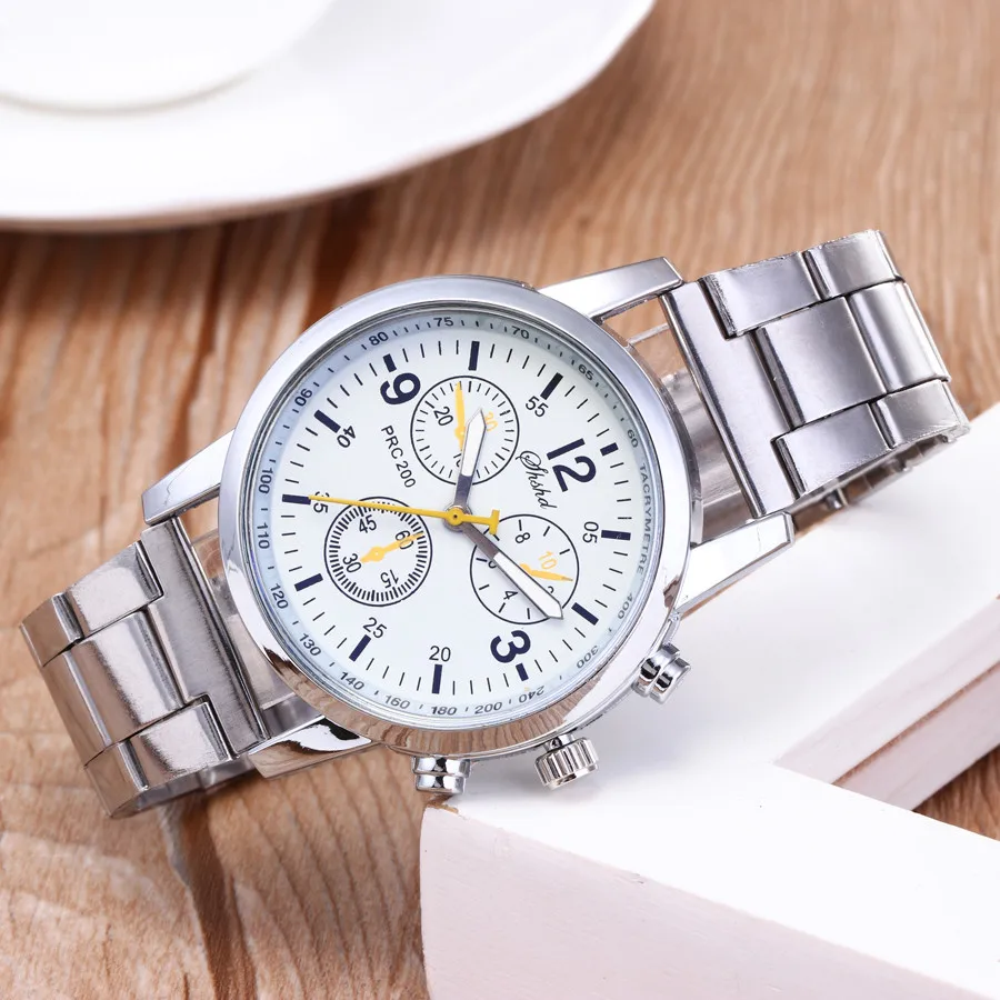 

Watch men Quartz Watch Luxury New Fashion Business Daily Casual Neutral Quartz Analog Wristwatch Steel Band Watch