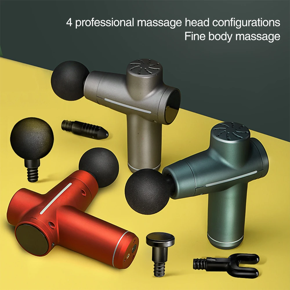 

Mini Electric Massage Gun Back Neck Body to Lose Weight Exercising Fitness Pain Relief Muscle Relax Massager Machine LCD Display