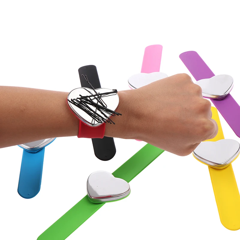 1 шт. профессиональные аксессуары для волос в салоне, магнитный браслет, ремешок на запястье, ремень, зажим для волос, держатель, парикмахерс...