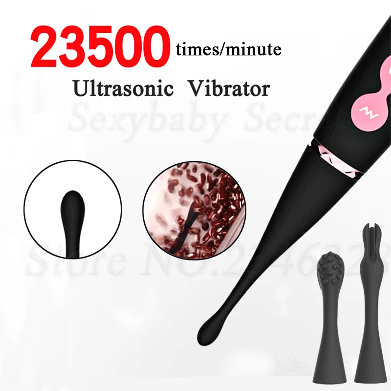 Секс шоп Быстрый крик ультразвуковой вибратор волшебная палочка с 2 головками
