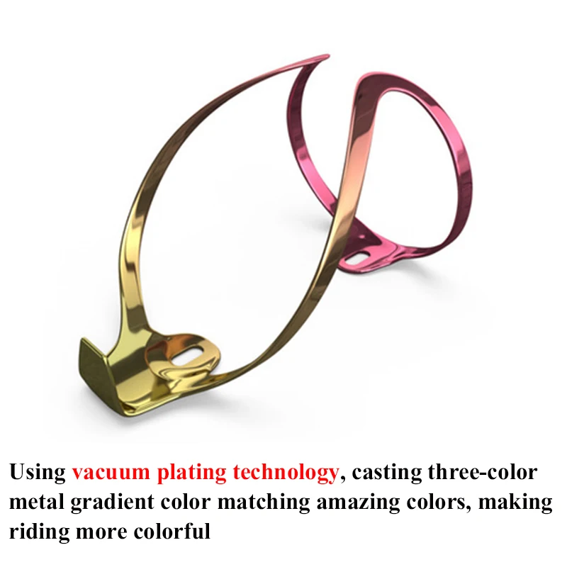 

KRSEC Bottle Cage Aluminum bottle holder bike Colorful Plating Water Cup Holder bicycle Riding water bottle holder accessories