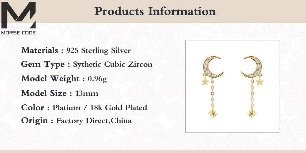 

S925 Silver Star Moon Hoop Earrings Retro Color 925 Sterling Plata Ear Rings For Women Crystal Zircons Earrings Fine Jewelry