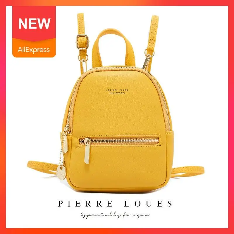 Мини-рюкзак для женщин из искусственной кожи сумка на плечо девочек-подростков