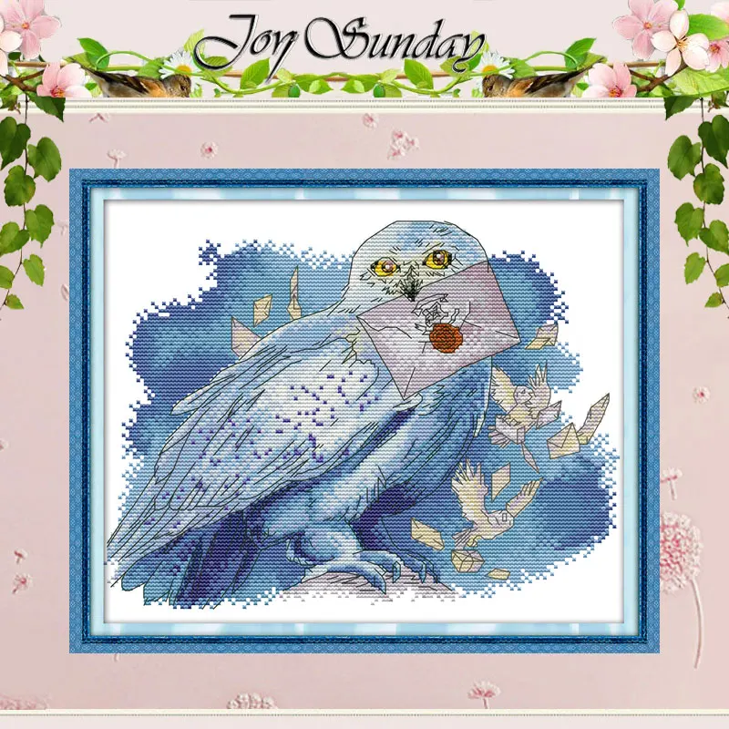 Набор для вышивки крестиком Сова 11CT 14CT | Дом и сад