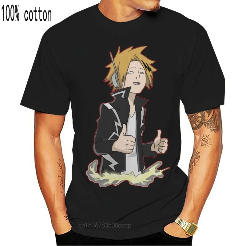 

Boku No Hero Academy Funny Kaminari Denki T Shirt Men 2019 Crewneck Pure Cotton S-6XL Cute T-Shirt