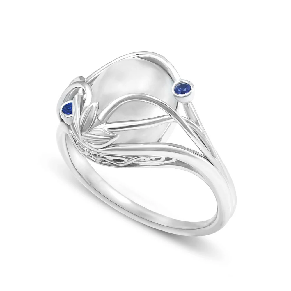 Huitan изящное женское кольцо с искусственными опалами Подарок на годовщину