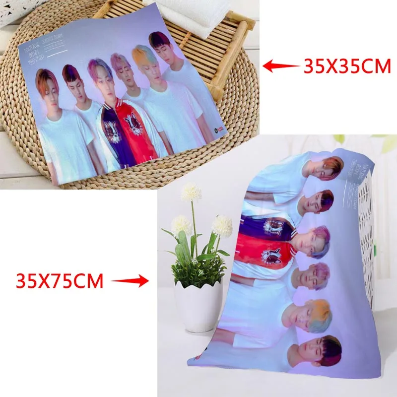 Изготовленный На Заказ KPOP Teen Top печатное квадратное полотенце с микрофиброй