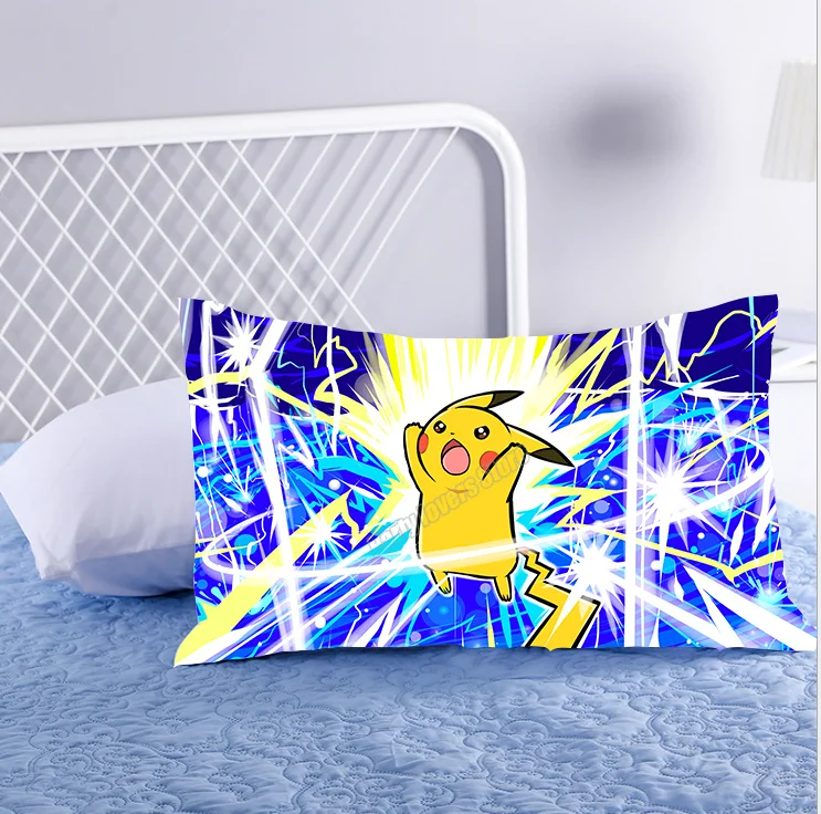 Покемон Пикачу аниме наволочка мультяшная подушка чехол s милые осенние