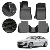 tpe car floor mats for cadillac ct5 2020 5 seat waterproof non slip auto styling accessories interior