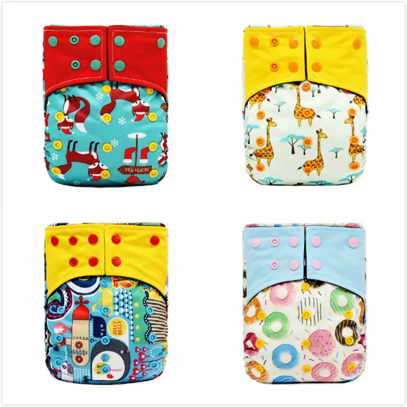 Новые детские тканевые подгузники многоразовые один размер Регулируемые