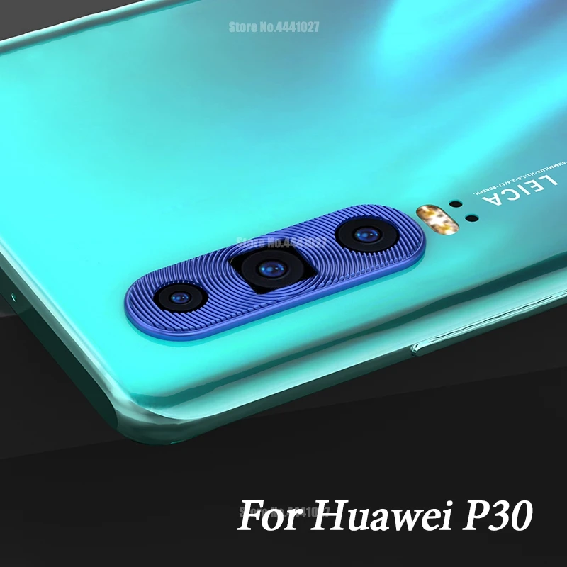 Blue Защита объектива камеры для huawei P30 Lite P30 Pro P30 Защитная крышка для объектива кольца для huawei mate 30 Lite Pro металлическое кольцо с покрытием - Цвет: Blue
