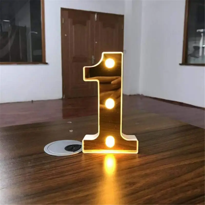 

16cm LED Digital Lights Reusable Warm White Novelty Lamps For Marriage Proposal Birthday Holiday Romantic Decoration Lights