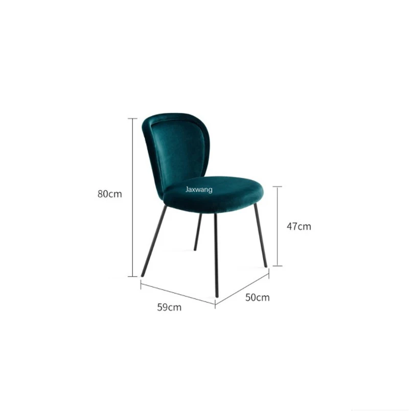 

Nordic Dining Chair Kitchen Furniture Simple Modern Home Dining Chairs Dressing Chair Iron Stainless Steel Luxury Dining Chair