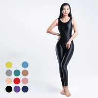 s 3xl unisex one piece sleeveless oil shiny catsuit wetlook spandex glossy bodysuit womens swimsuit mens tights