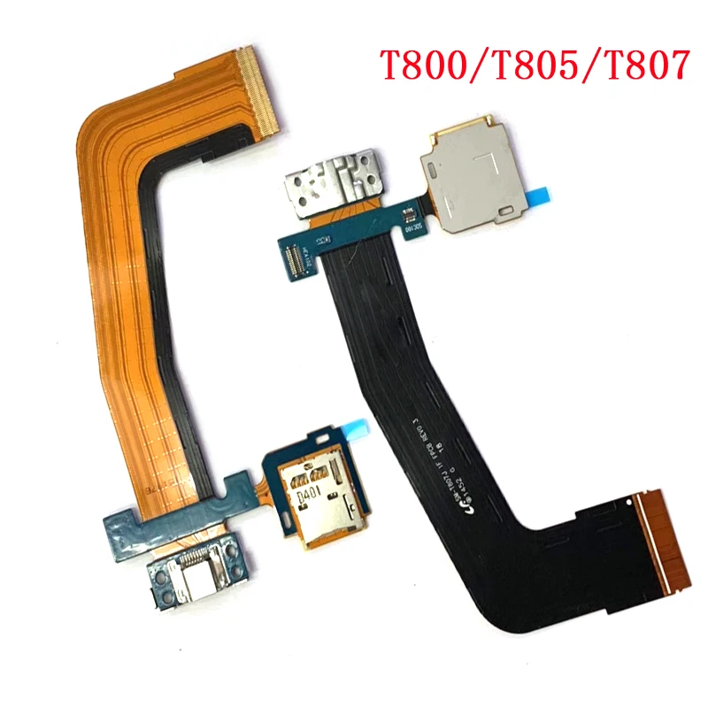 Usb-порт для зарядки док-станция гибкий разъем для Samsung Galaxy Tab S 10,5 ''SM-T800 T805 T807 3g версия с держателем карт Micro SD