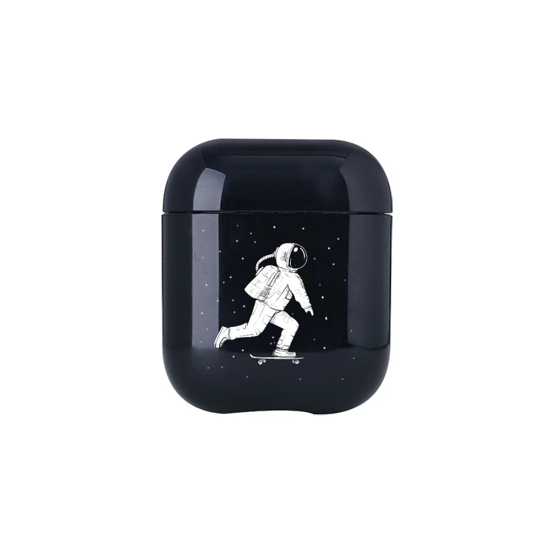 Мультяшные милые Air Pods чехол для Apple airpods чехол Роскошный Космос астронавт Bluetooth наушники чехол для Airpods наушники Жесткий - Цвет: I01087S