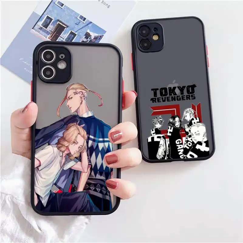 

Tokyo Ghoul Phone Case For iPhone 12 11 Mini Pro XR XS Max 7 8 Plus X Matte transparent Back Cover