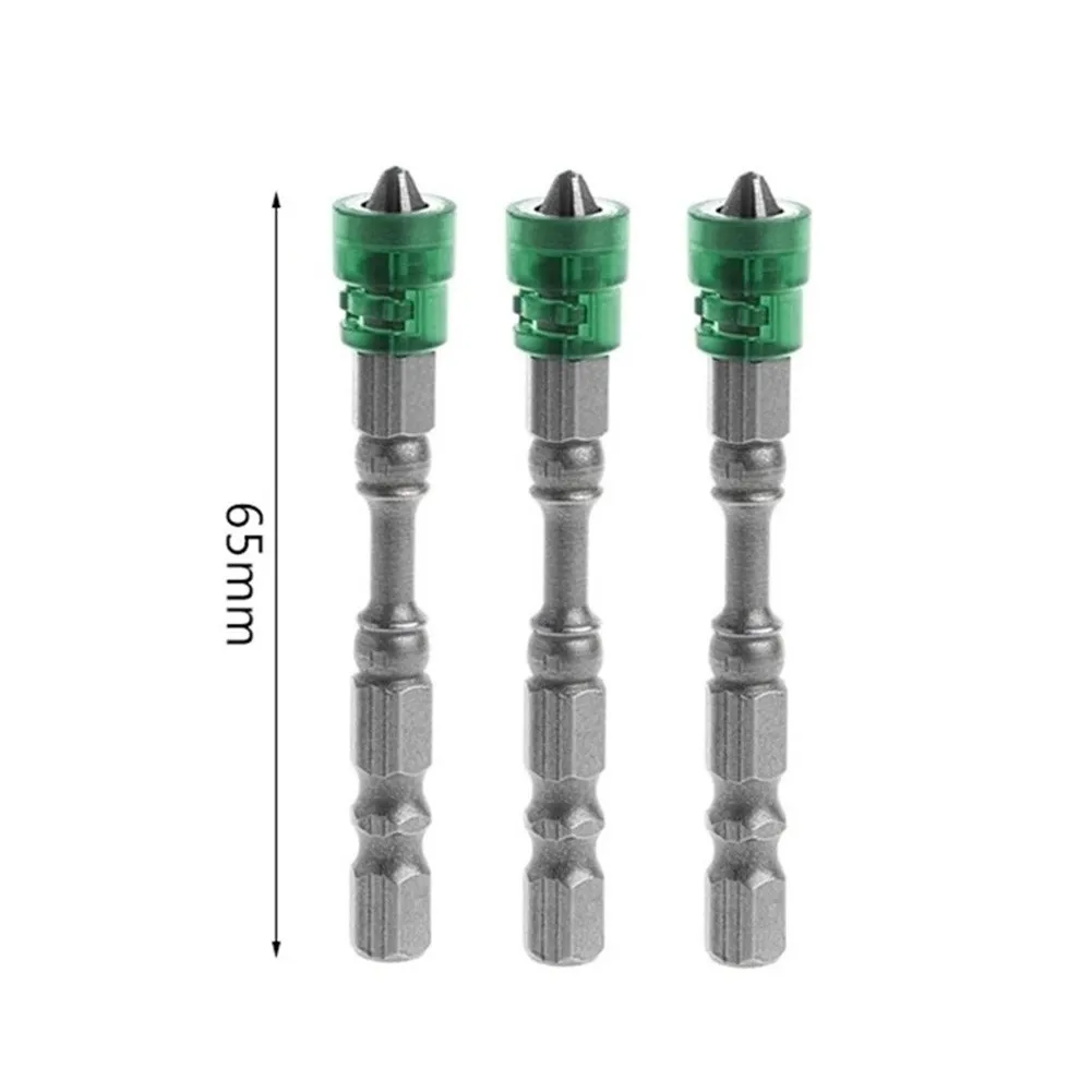 

3Pcs S2 Alloy PH2 Single Head Magnetic Screwdriver Bits 1/4 Inch Hex Shank 65mm Magnetic Screwdriver Bits