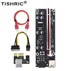 Новая Райзер-карта TISHRIC VER009S Plus, PCIE PCI-E PCI Express адаптер SATA 1X к 16X 6Pin USB 3,0 кабель для майнинга BTC LTC Mining