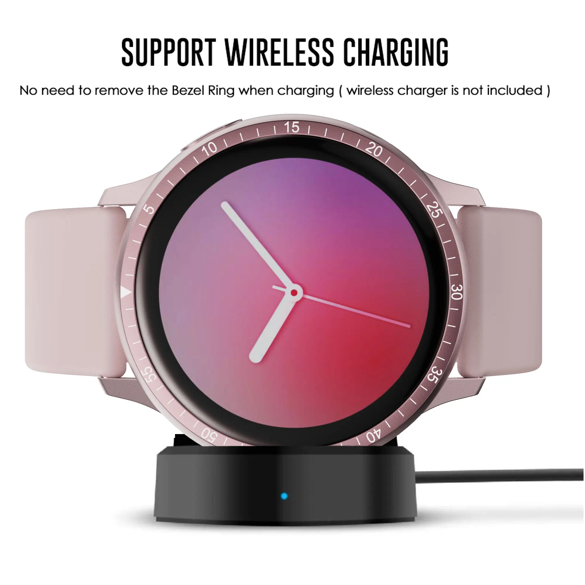 

Bezel Ring Styling Frame Case for Samsung Galaxy Watch Active 2 40mm 44mm Smart Watch Metal Cover Anti-scratch Protection Ring