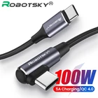 Кабель зарядный сетевой с разъемами USB Type-C и USB Type-C, 10060 Вт