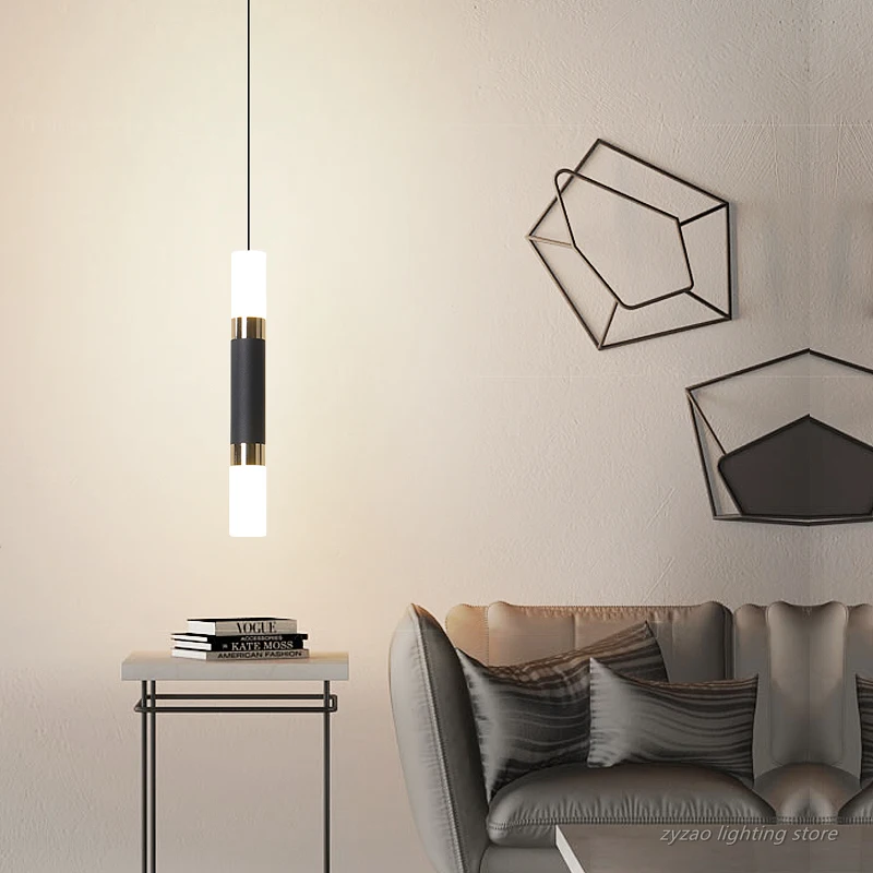 Modern Simple Creative Led Pendant Lights Bedroom Bedside Lamps Bar Staircase Aisle Restaurant Hanging Light Home Decor Hanglamp | Освещение