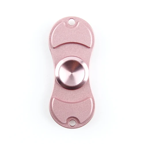 Rose gold no box Металлический Спиннер игрушка пальца алюминиевый Спиннер ручной игрушки для страдающих аутизмом игрушка для снятия стресса - Цвет: Rose gold no box