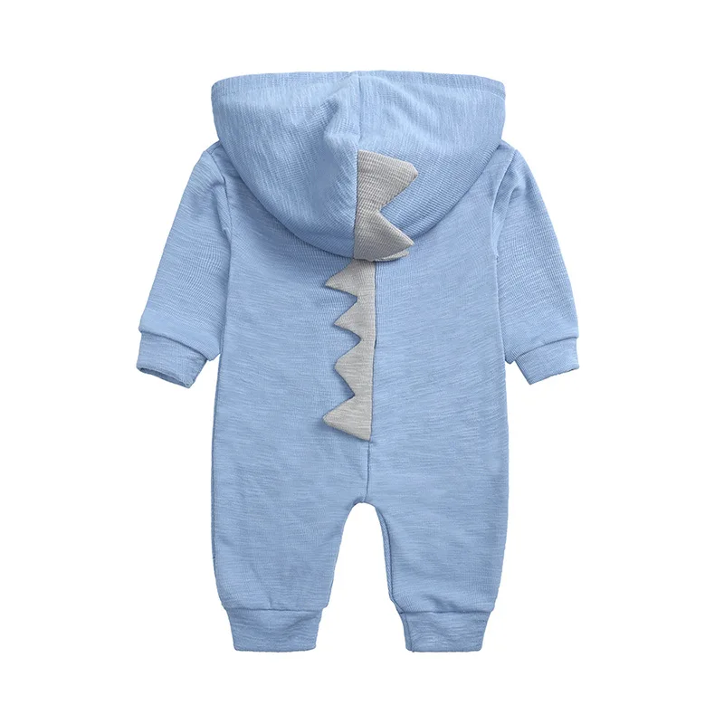 

Spring Dinosaur Baby Rompers Long Sleeve Hooded Jumpsuit For Newborn Infant Boys Girl Cute Outfit