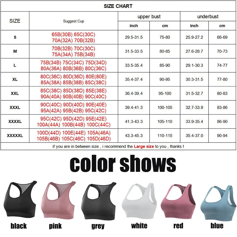

Twinso S-5XL Sports Top Crop Gym Bras Women's Sexy Underwear Push Up Brassiere BH Big Lady Sports Bra Sexy Lingerie Plus Size