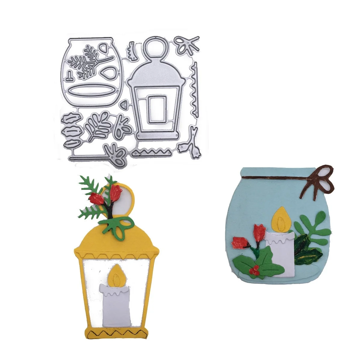 Набор фонарей и свечей металлическая резка скрапбукинг фотоальбом декоративное