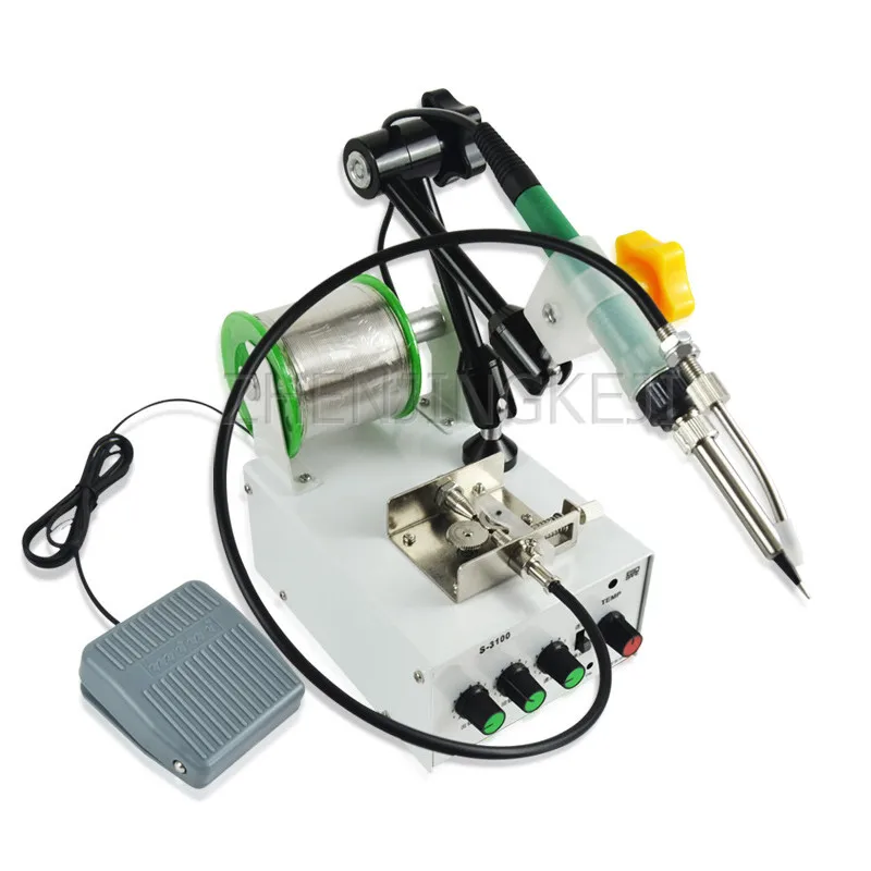 

Fully Automatic Foot Pedal Thermostat Soldering Machine 220V/60W Small Spot Welding Machine Constant Temperature Solder Gun Tool