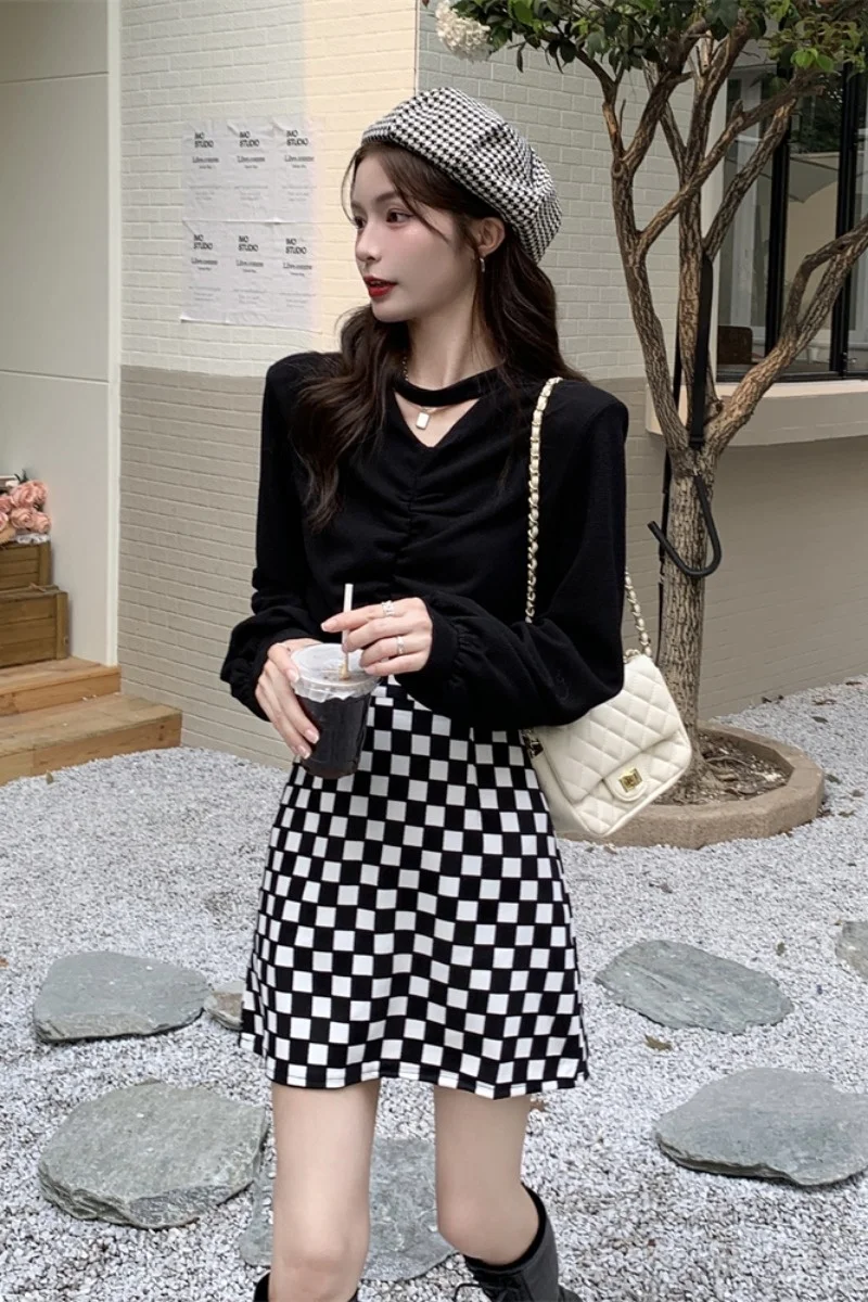 Новинка 2021 Модный женский костюм на раннюю осень Повседневный свитер осенняя