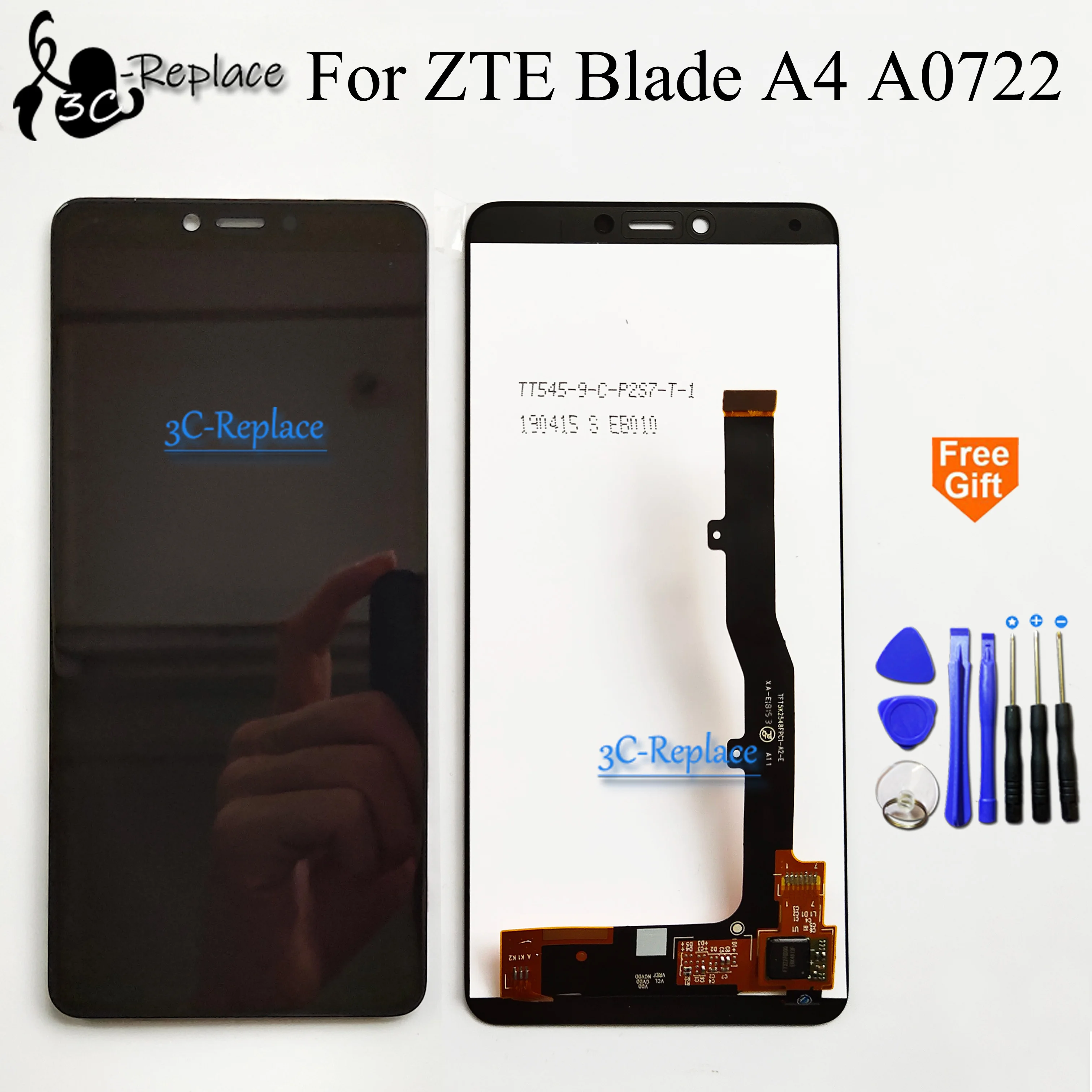 Оригинальный черный 5 45 дюймов для ZTE Blade A4 A0722/для ЖК дисплея A7 Vita дисплей Дисплей
